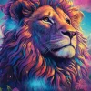 Puzzle Leão Majestade Colorido
