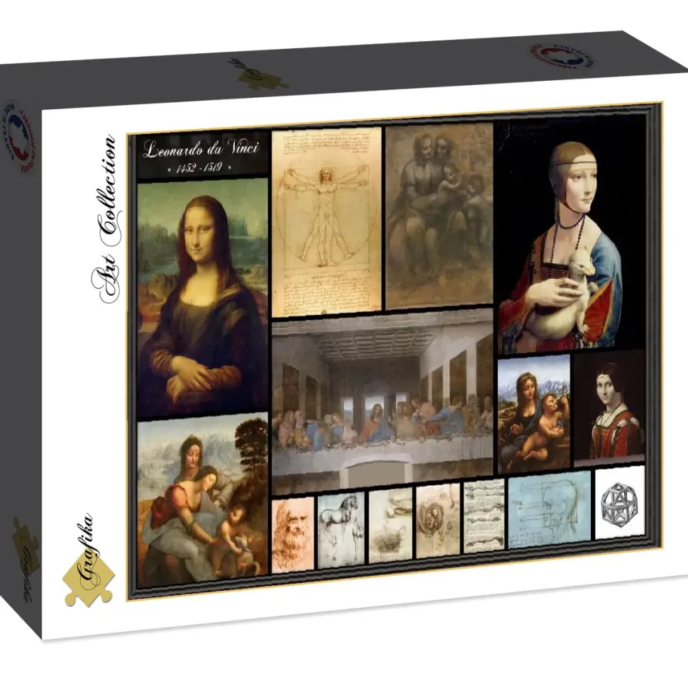 Puzzle Leonardo da Vinci: colagem