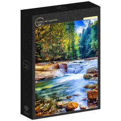 Puzzle Linda cachoeira na floresta