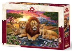 Puzzle Lion Family