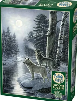 Puzzle Lobos ao luar