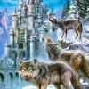 Puzzle Lobos e Castelo
