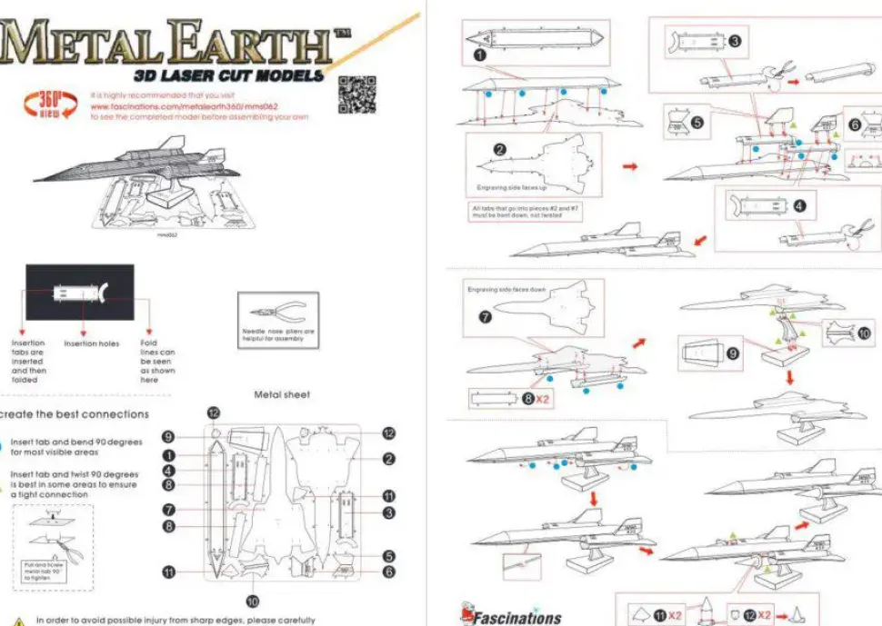 Puzzle Lockheed SR-71 Blackbird 3D