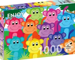 Puzzle Macacos Arco-Íris