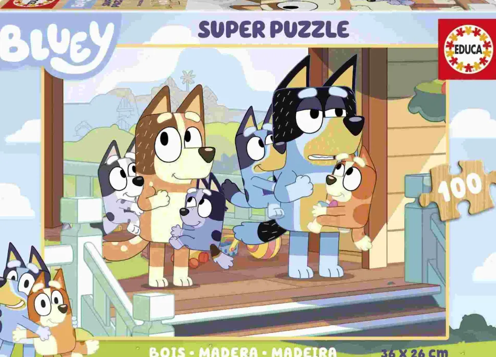 Puzzle Madeira azulada