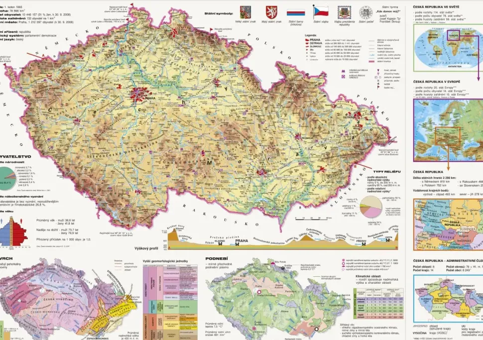 Puzzle Mapa da República Tcheca