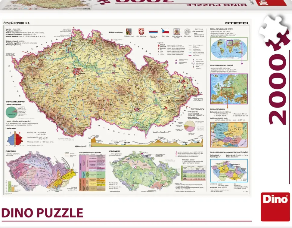 Puzzle Mapa da República Tcheca