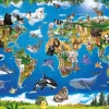 Puzzle Mapa de animais