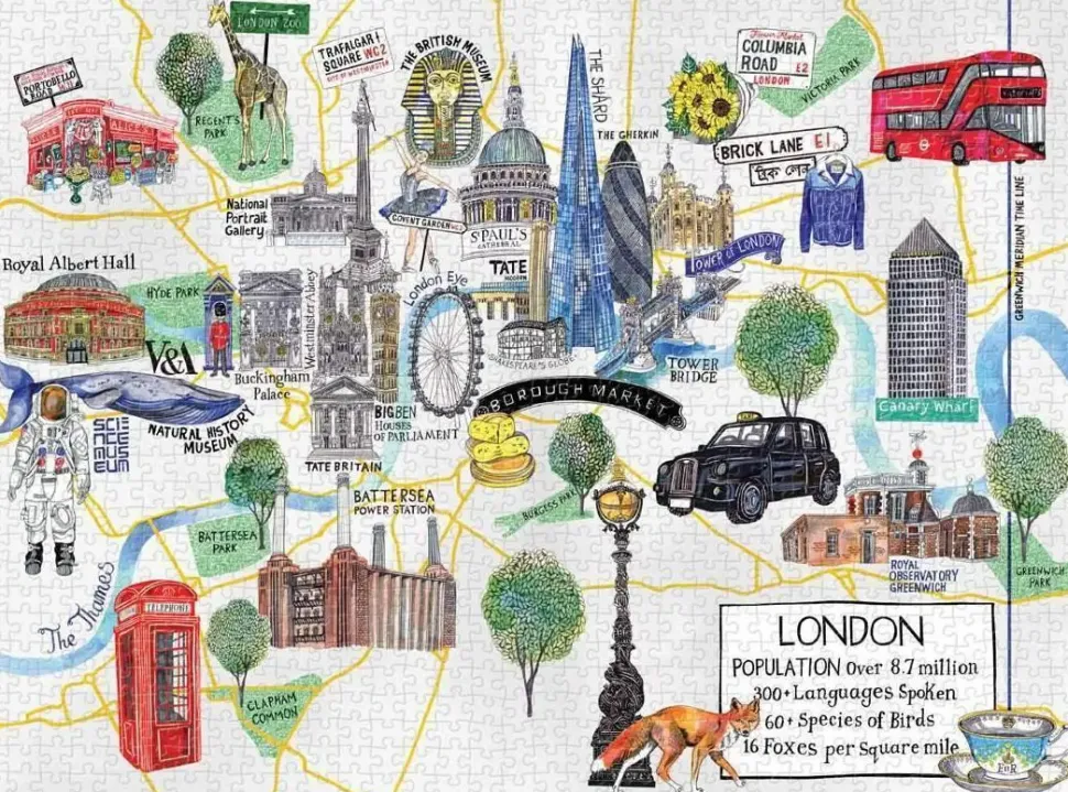 Puzzle Mapa de Londres