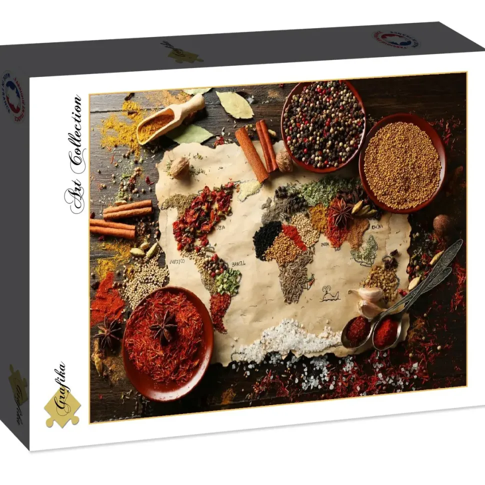 Puzzle Mapa do mundo em Spices