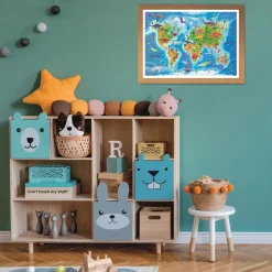 Puzzle Mapa dos Dinossauros Supercolor Puzzle