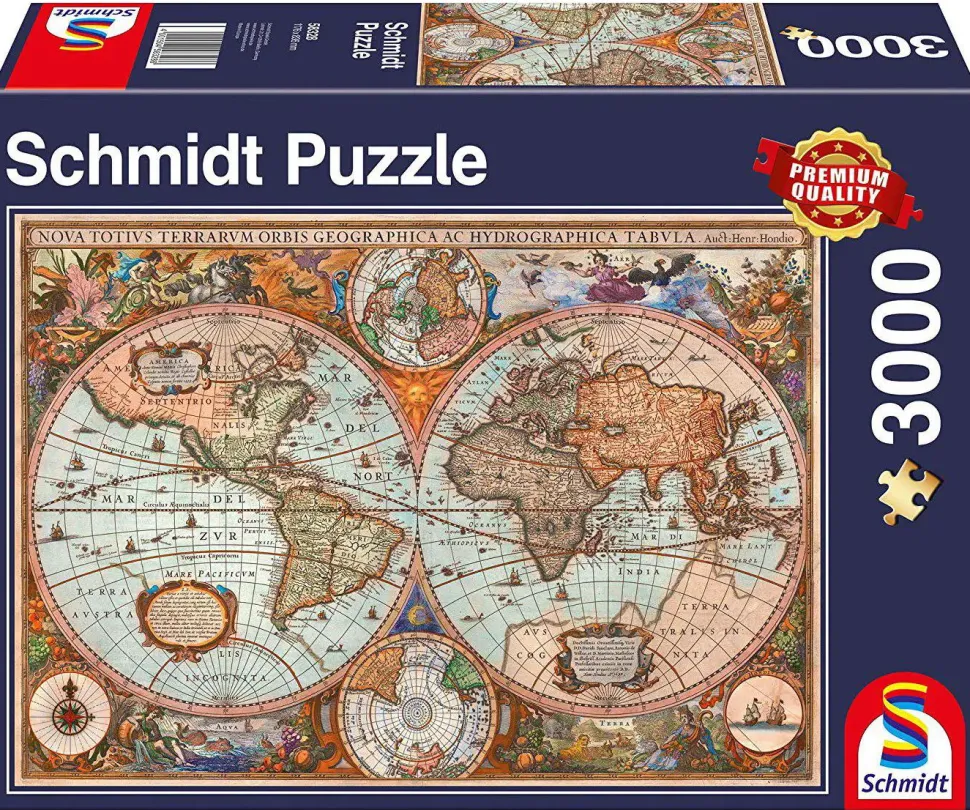 Puzzle Mapa histórico do mundo