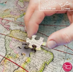 Puzzle Mapa Mundial das Grandes Descobertas