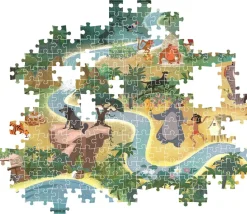 Puzzle Mapas de histórias compactos O livro da selva