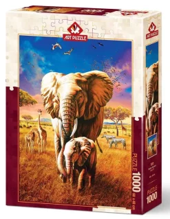 Puzzle Mãe Elefante