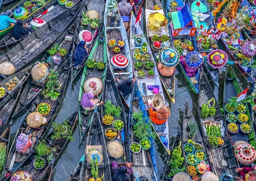 Puzzle Mercado flutuante