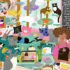 Puzzle Meu lugar feliz é no Cat Café