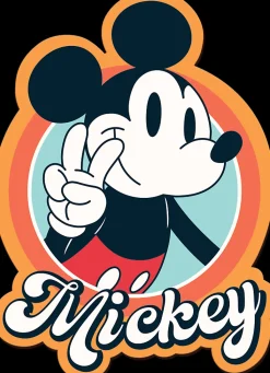 Puzzle Mickey Mouse retrô de madeira