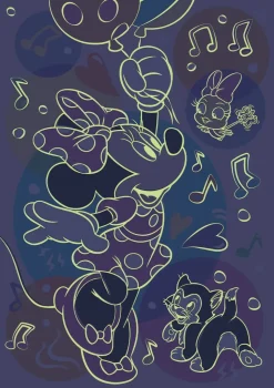 Puzzle Minnie 100 XL neon