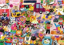 Puzzle Multidão de gatos