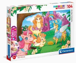 Puzzle Mundo fantástico 104 peças de seixos