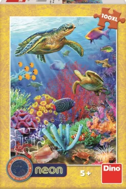 Puzzle Mundo subaquático 100 XL neon