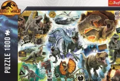 Puzzle Na trilha dos dinossauros do Jurassic Park