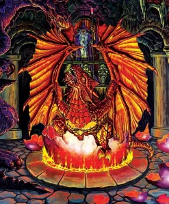 Puzzle Nascimento de um dragão de fogo