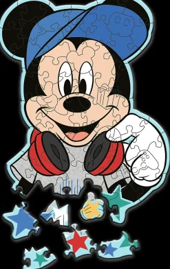 Puzzle No mundo do Mickey de madeira