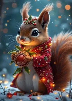 Puzzle O esquilo de Natal