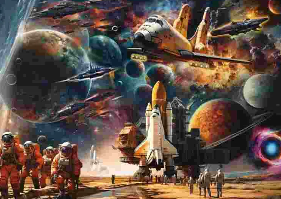 Puzzle O fascínio das viagens espaciais: viagens a galáxias distantes