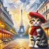 Puzzle O Gato Artista em Paris