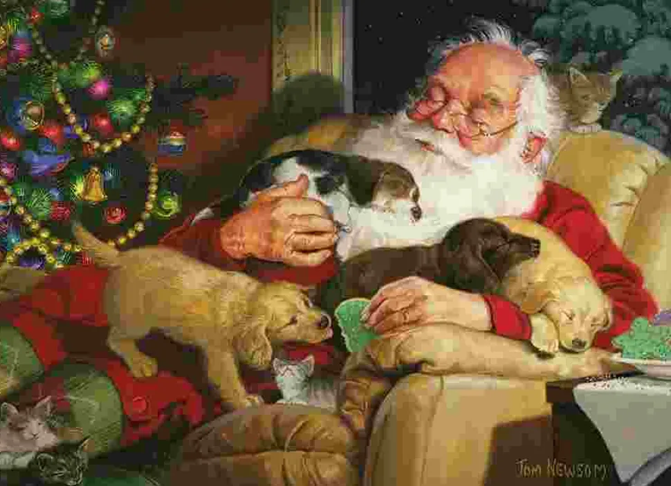 Puzzle O tempo de silêncio do Pai Natal