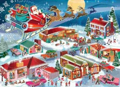 Puzzle O voo do Pai Natal