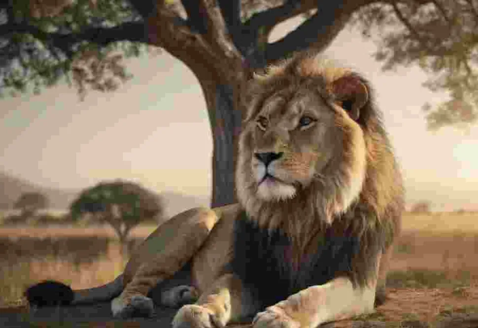 Puzzle Odpo膷ívajúcí lev