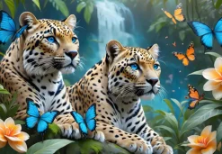 Puzzle Os dois leopardos