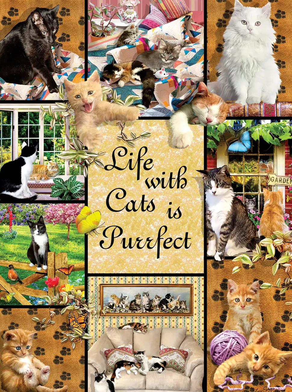 Puzzle Os gatos tornam a vida ronronante