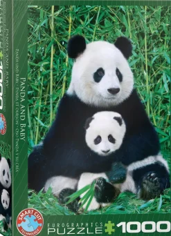 Puzzle Panda e filhote