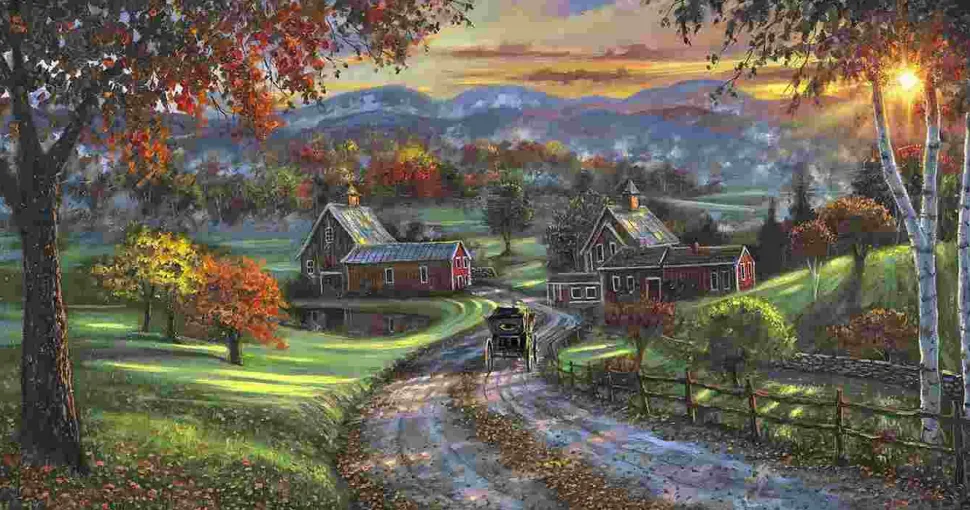 Puzzle Panorama da Fazenda Sleepy Hollow