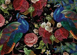 Puzzle Peacocks among roses