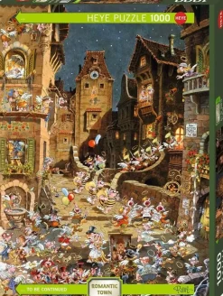 Puzzle Peixe: cidade romântica à noite