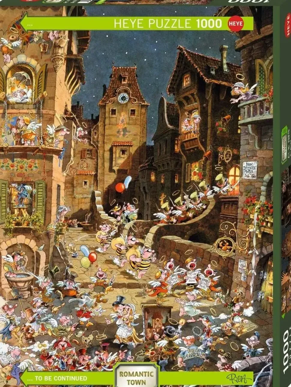 Puzzle Peixe: cidade romântica à noite