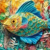 Puzzle Peixe Quilled