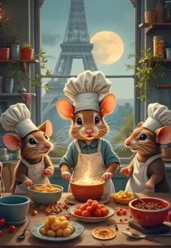 Puzzle Pequenos cozinheiros de Paris