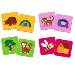 Puzzle Pexeso Maxi: Zvieratá a ich dom膷ek