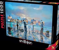 Puzzle Pintando uma tempestade