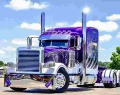 Puzzle Pintura Diamant: Caminhão roxo 30x40 cm