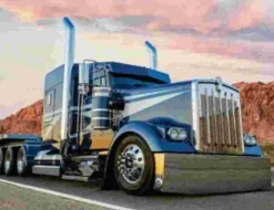 Puzzle Pintura Diamant: Caminhão azul 30x40 cm