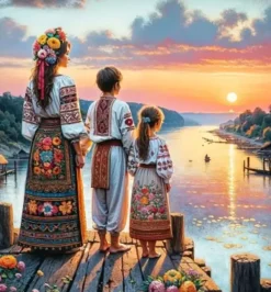 Puzzle Pintura Diamant: Despedida 30x40cm