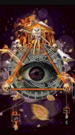 Puzzle Pintura Diamant: Olho de clarividente 30x40cm